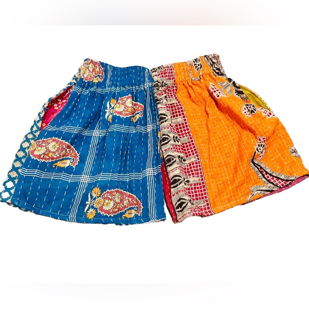 Handmade Patchwork Reversible Shorts. Size XS/S. Brand New. - Picture 9 of 9